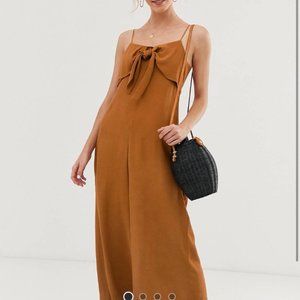 & other stories relaxed tie-front jumpsuit